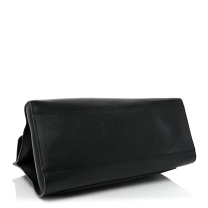Gucci Grained Calfskin Web Crystal Butterfly Stripe Large Totem Top Handle Bag Black 4 of 15