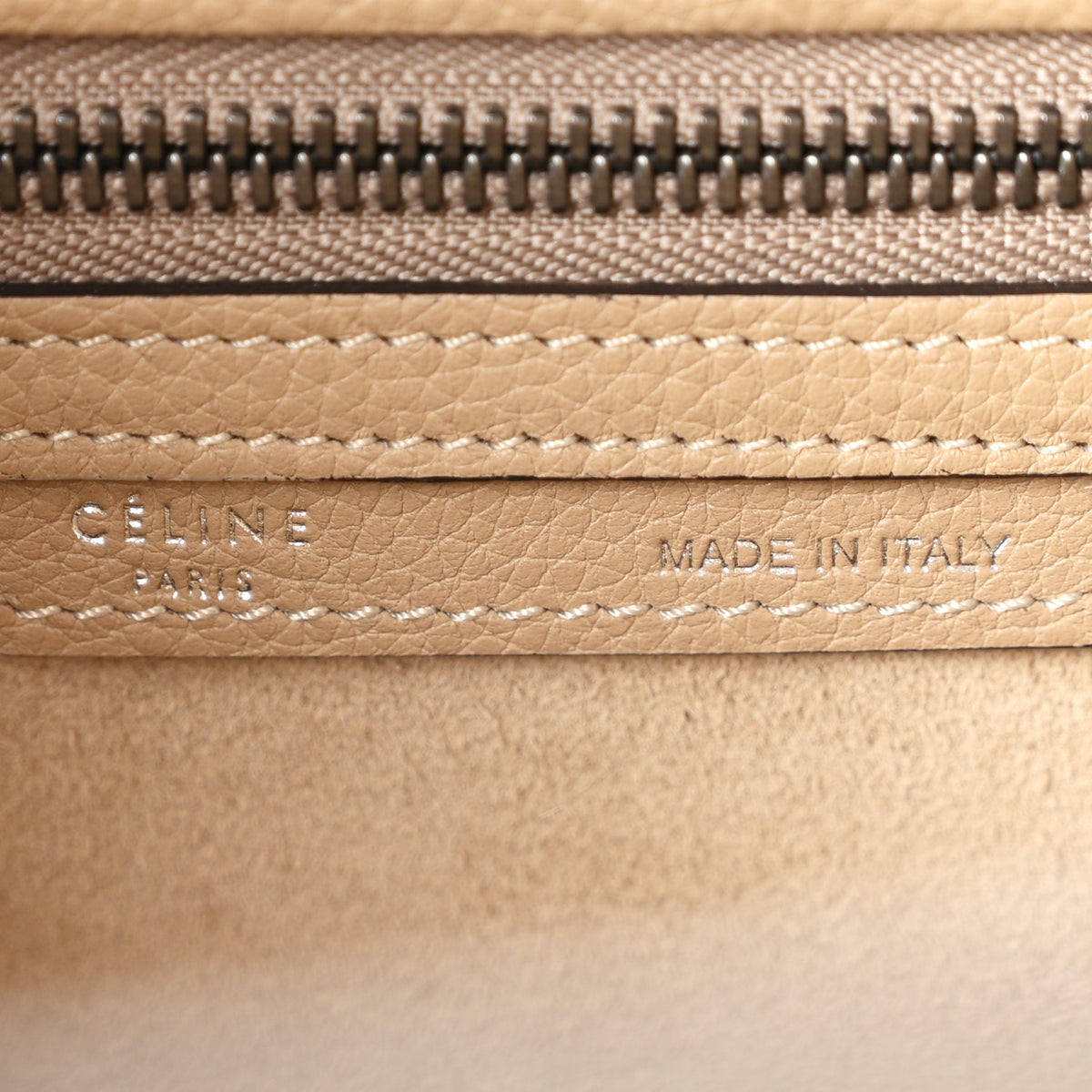 Drummed Calfskin Mini Luggage Dune