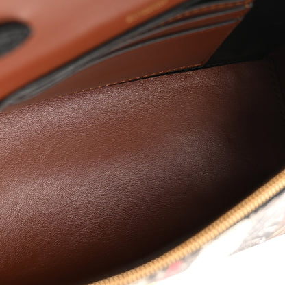 Burberry E-Canvas Monogram Stripe Hackberry Crossbody Bag Bridle Brown 5 of 15