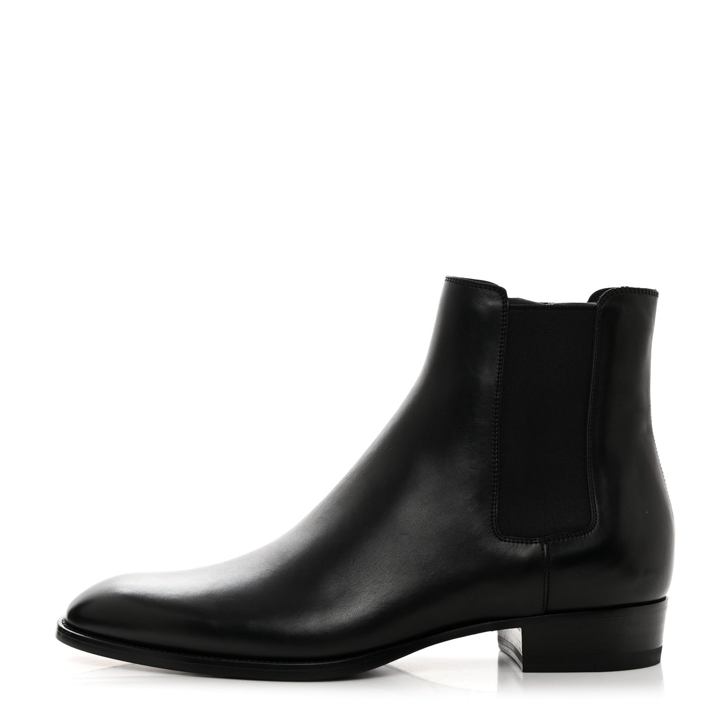Calfskin Mens Wyatt Chelsea Boots 44 Black