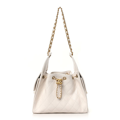 Chanel Caviar Quilted Small Chanel 25 Handbag White 1 of 10