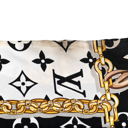 Louis Vuitton Silk Monogram Confidential Bandeau Black 6 of 6