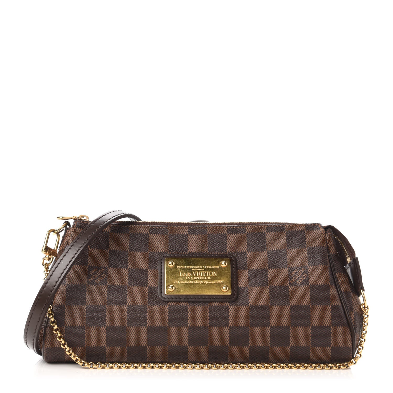 Louis Vuitton Damier Ebene Eva Clutch 1 of 11