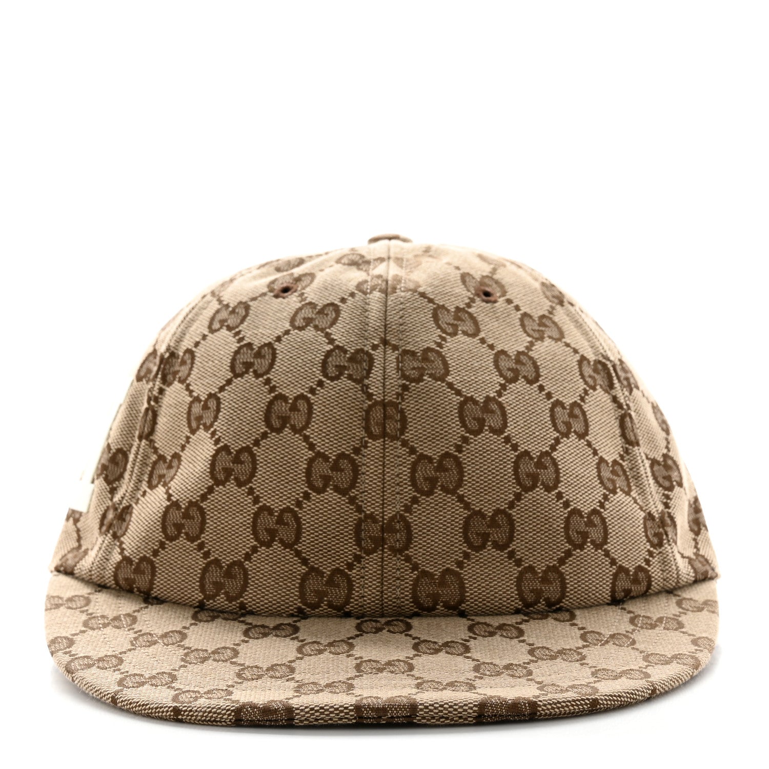 Gucci GG Monogram Patch Logo 25 Baseball Hat M Beige 1315716