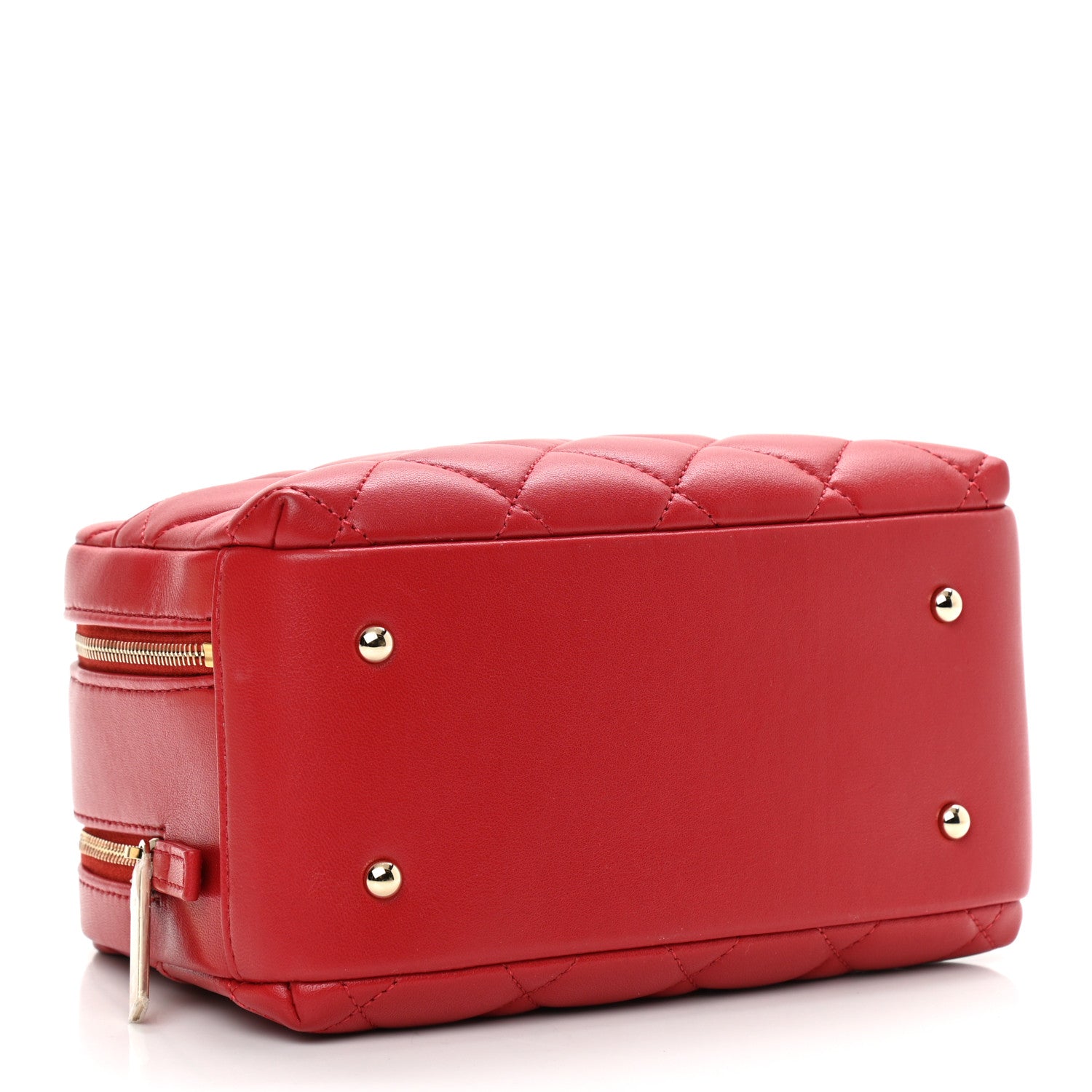 Chanel Lambskin Quilted Small Trendy CC Bowling Bag Red 4 of 9