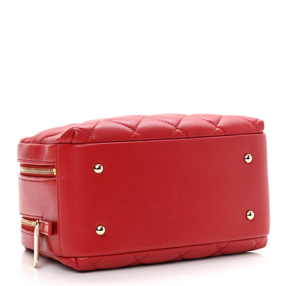 Chanel Lambskin Quilted Small Trendy CC Bowling Bag Red 4 of 9