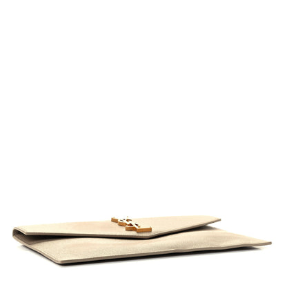 Saint Laurent Grain De Poudre Uptown Pouch Dark Beige 4 of 10