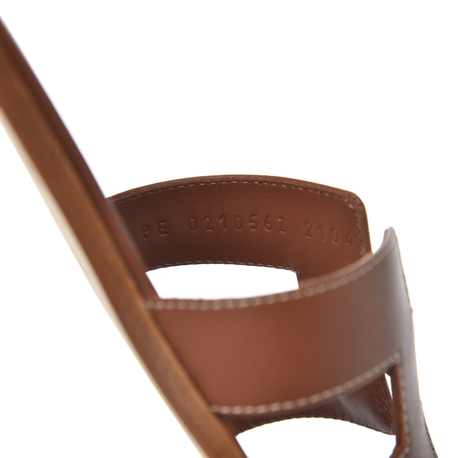 Hermes Box Calfskin Oran Sandals 37.5 Gold 8 of 13