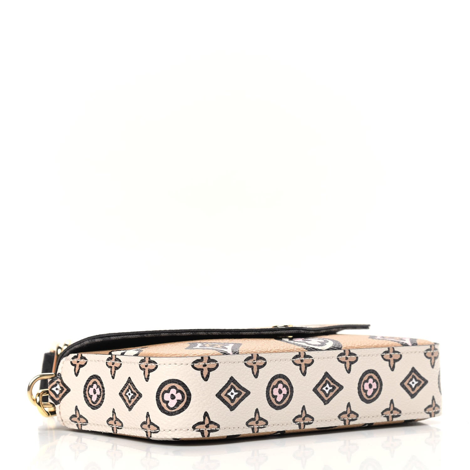 Louis Vuitton Monogram Wild At Heart Felicie Strap & Go Arizona Creme 4 of 8