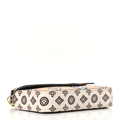 Louis Vuitton Monogram Wild At Heart Felicie Strap & Go Arizona Creme 4 of 8