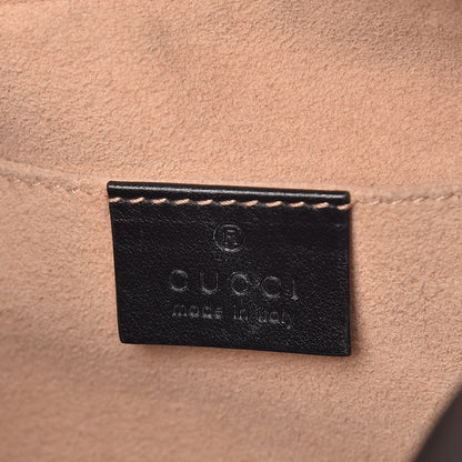 Gucci Calfskin Matelasse Small GG Marmont Chain Shoulder Bag Black 6 of 15