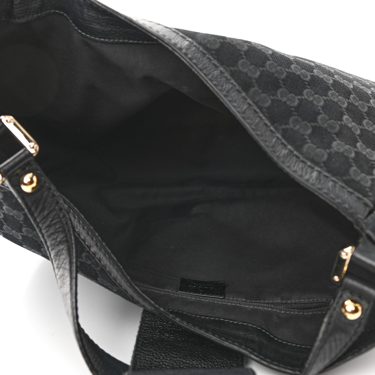 Gucci Monogram Large New Ladies Web Hobo Black 5 of 12
