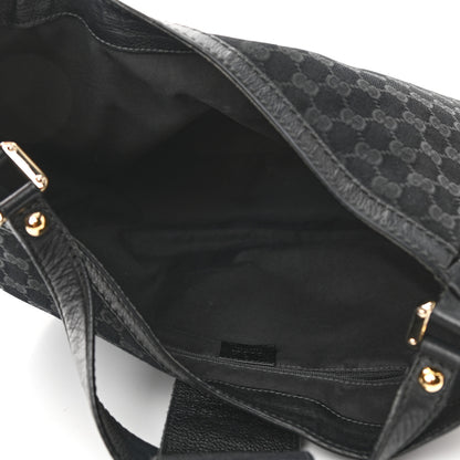 Gucci Monogram Large New Ladies Web Hobo Black 5 of 12