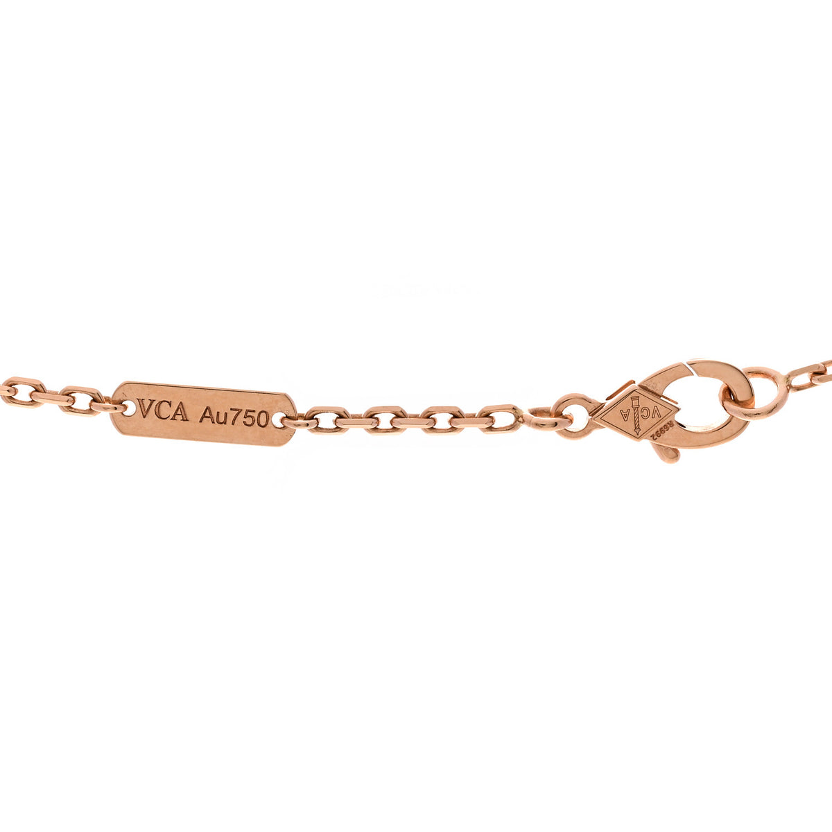 Van Cleef & Arpels 18K Rose Gold Gray Mother of Pearl Magic Alhambra Long Necklace 4 of 6