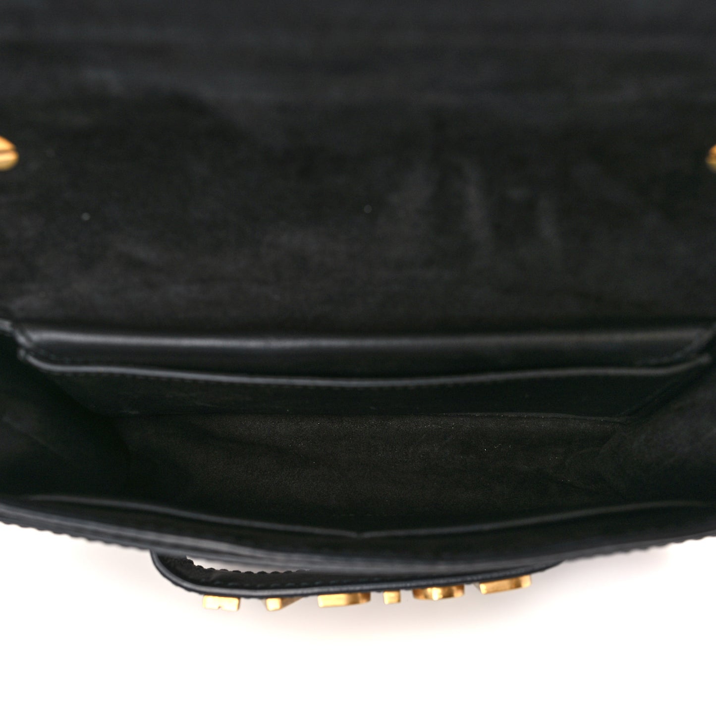 Calfskin J'Adior Chain Flap Bag Black