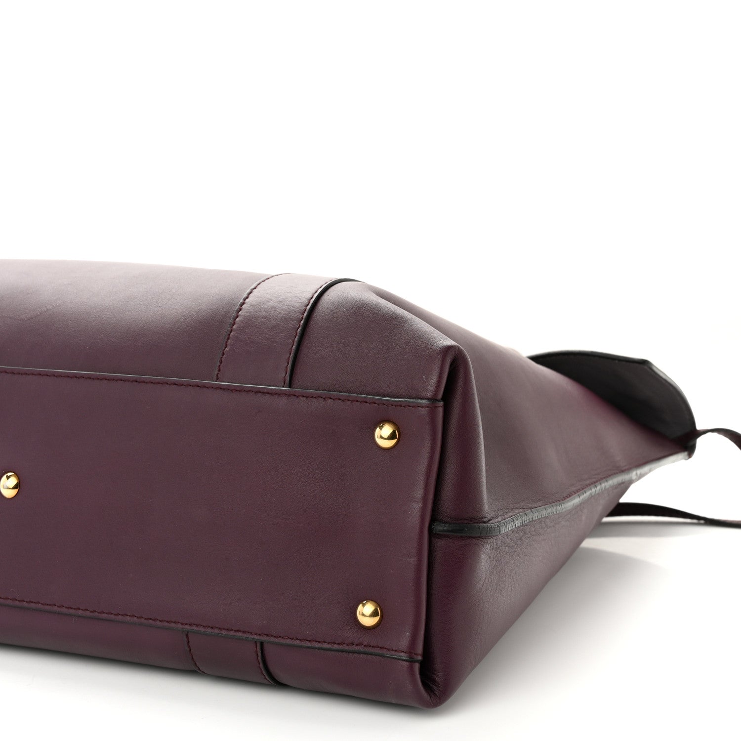Salvatore Ferragamo Calfskin Large Sookie Satchel Purple 9 of 9
