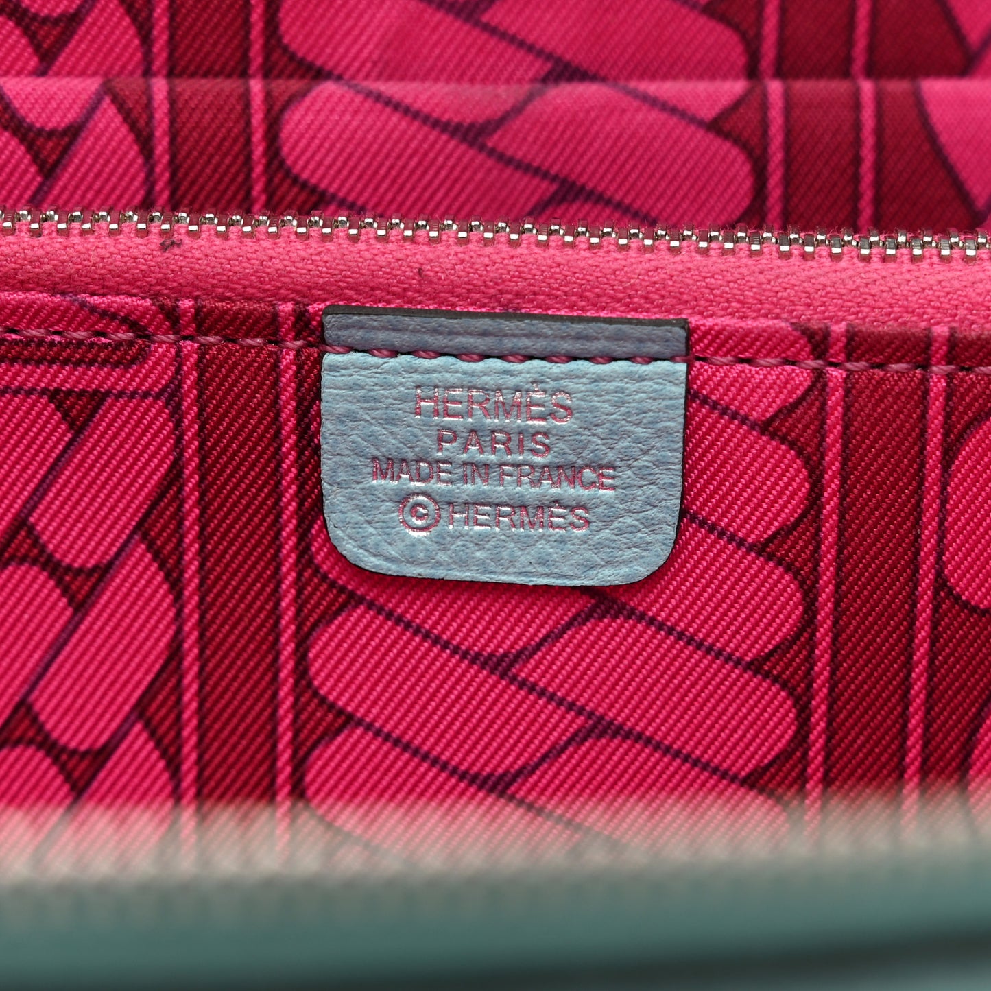 Epsom Silk'In Wallet Bleu Atoll Rose Tyrien