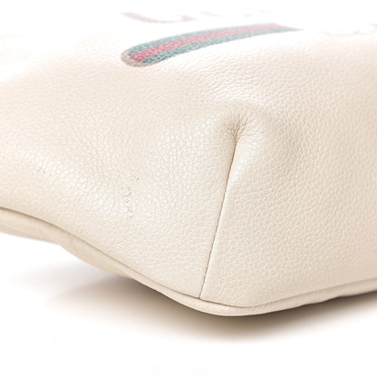 Gucci Grained Calfskin Logo Belt Bag White 7 of 9