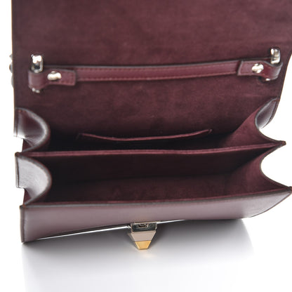 Fendi Vitello Liberty Studded Small Kan I Shoulder Bag Bordeaux Multicolor 5 of 11
