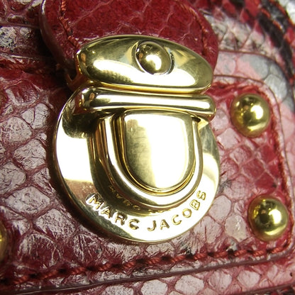 Marc Jacobs Python Embossed Large The Single Bordeaux 8 of 11