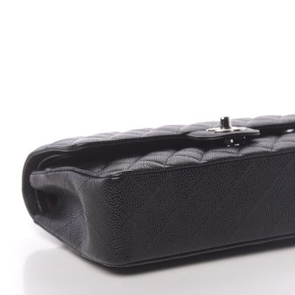 Chanel Caviar Quilted Medium Double Flap Black 8 of 10