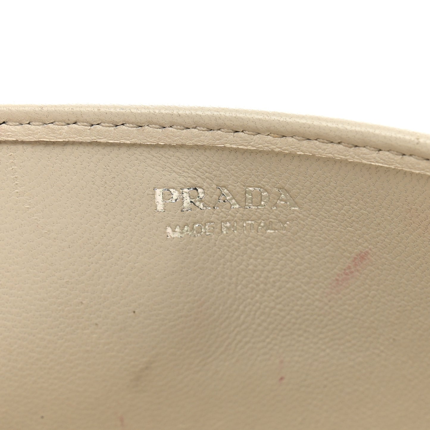 Soft Calfskin Impunture Diagramme Chain Wallet White
