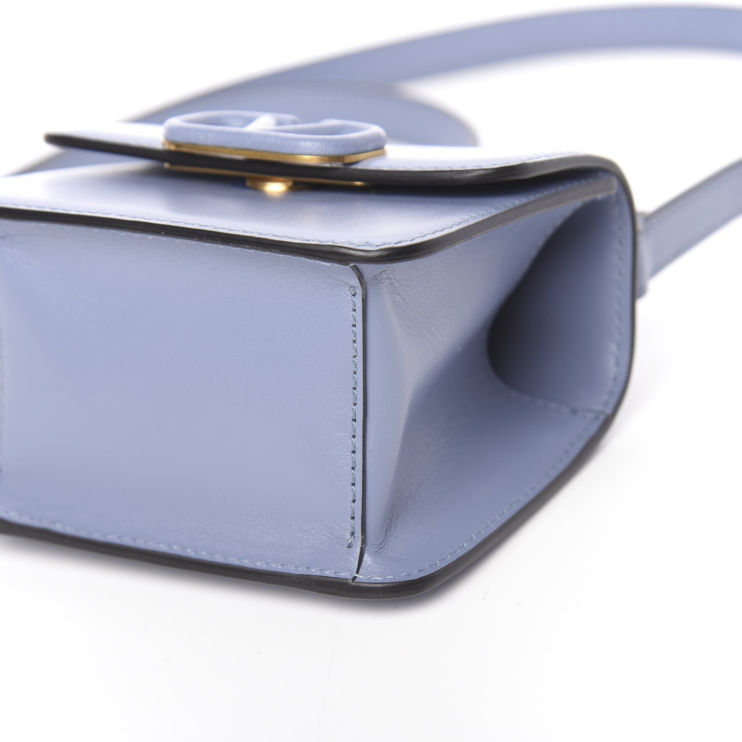 Valentino Garavani Smooth Calfskin Compact VSling Shoulder Bag Azure 10 of 10