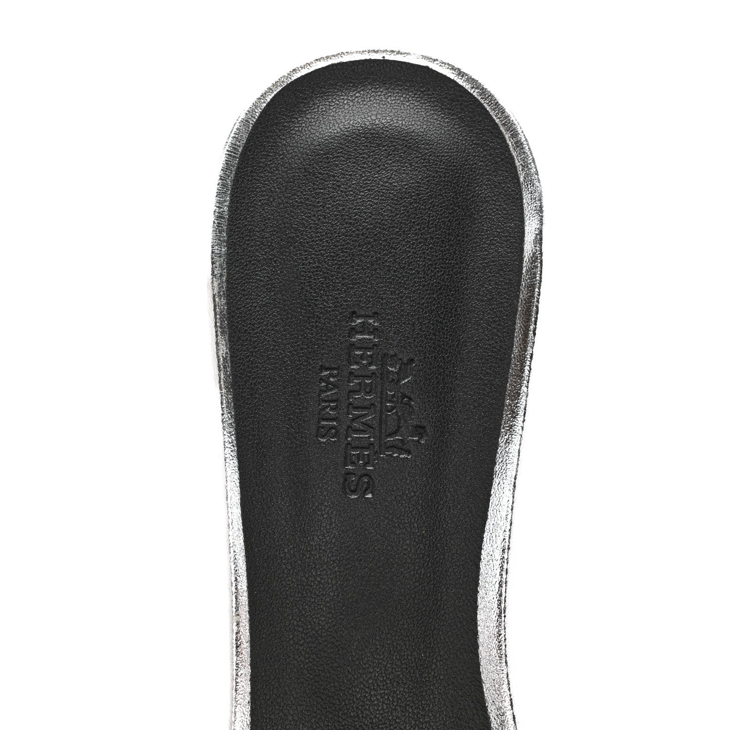 Hermes Metallic Nappa Oasis Sandals 39 Argent 7 of 9