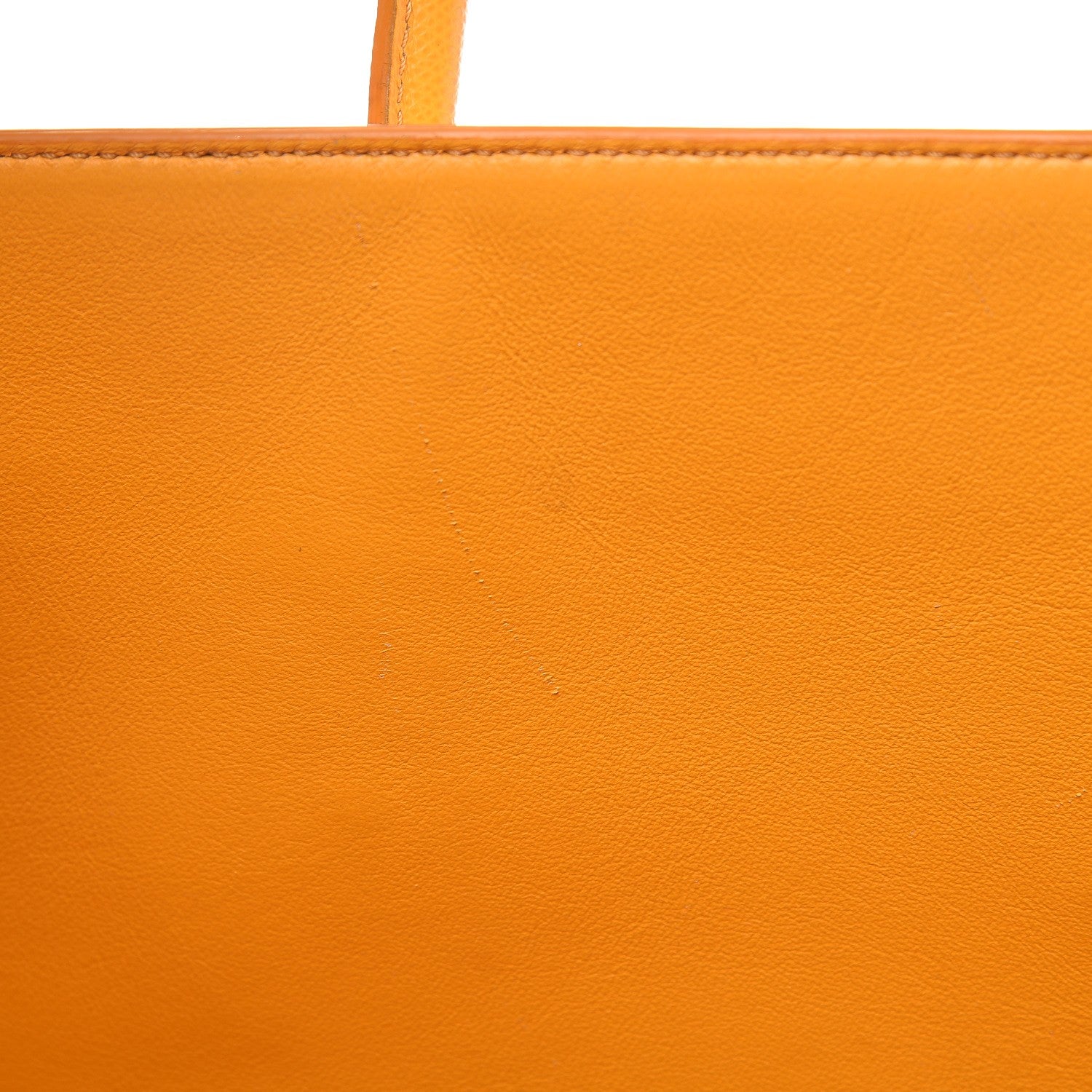 Celine Grained Calfskin Medium Phantom Luggage Saffron 10 of 19