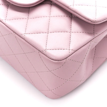 Chanel Lambskin Quilted Mini Top Handle Rectangular Flap Light Pink 11 of 11