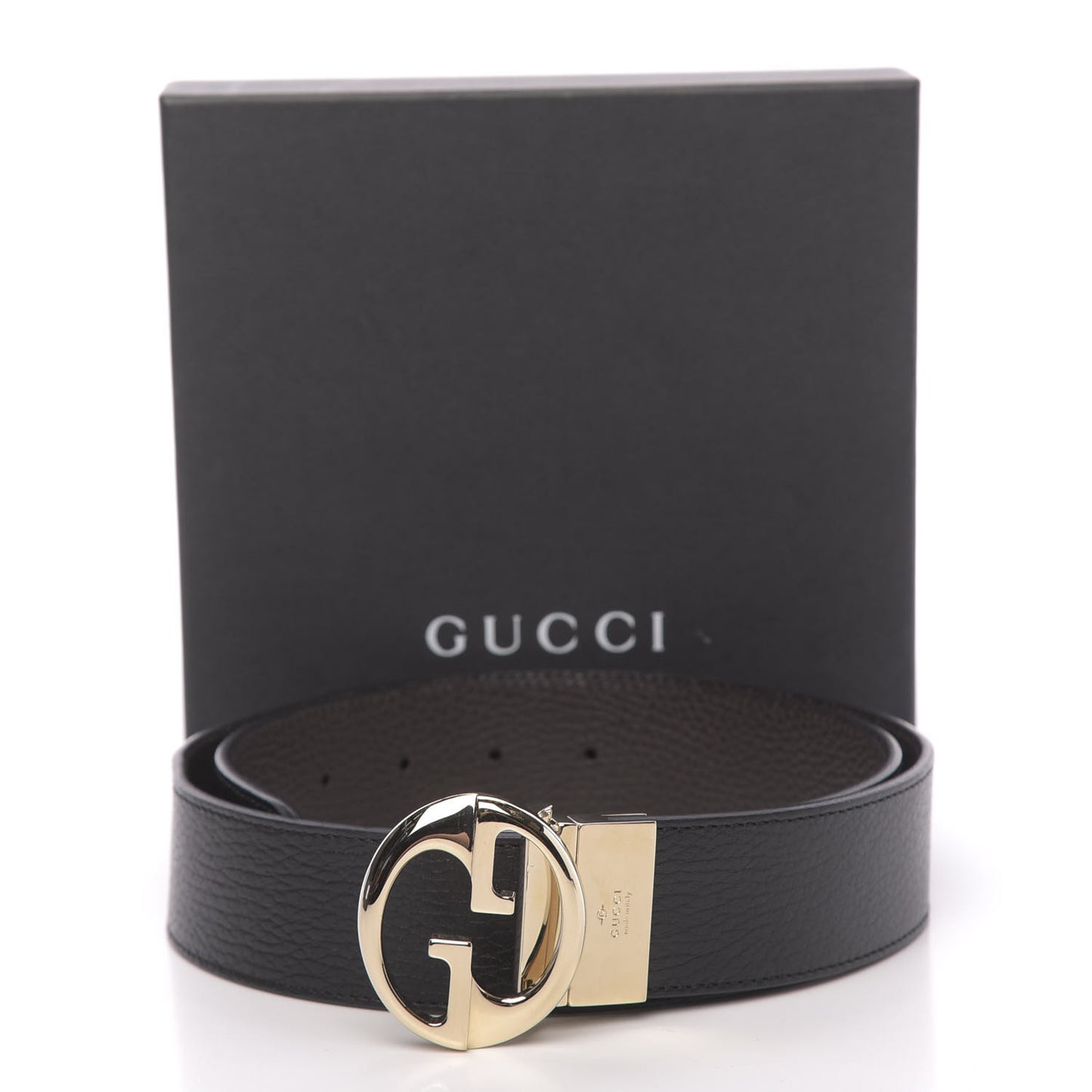 Dollar Calfskin 1973 Reversible Belt 85 34 Black Testa di Moro