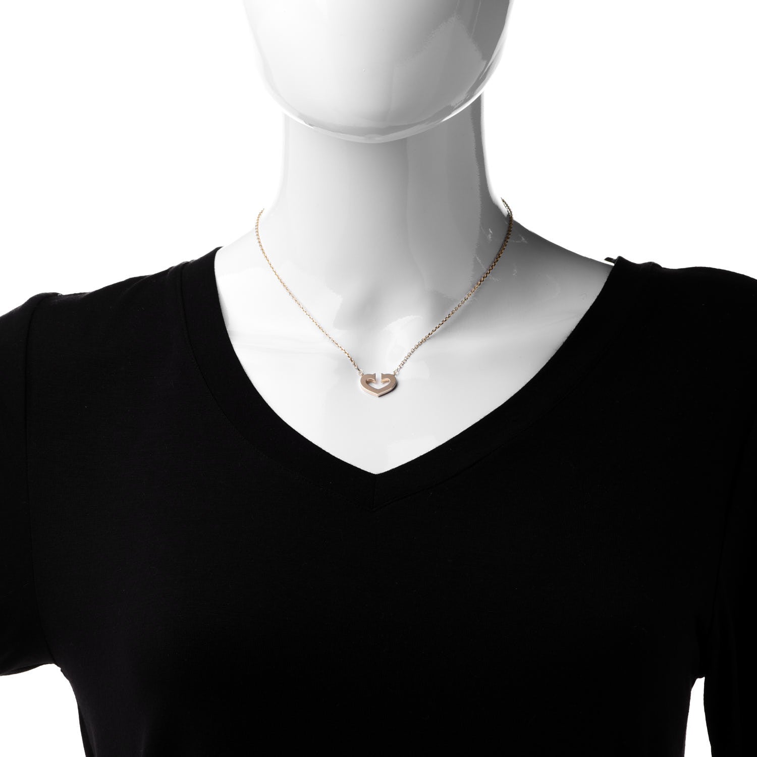 Cartier 18K Yellow Gold Medium Hearts and Symbols Necklace 2 of 7