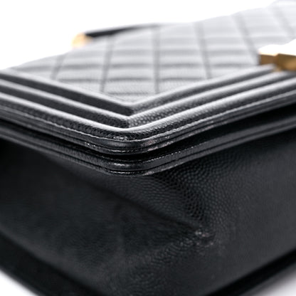 Chanel Caviar Quilted Medium Boy Flap Black 8 of 18