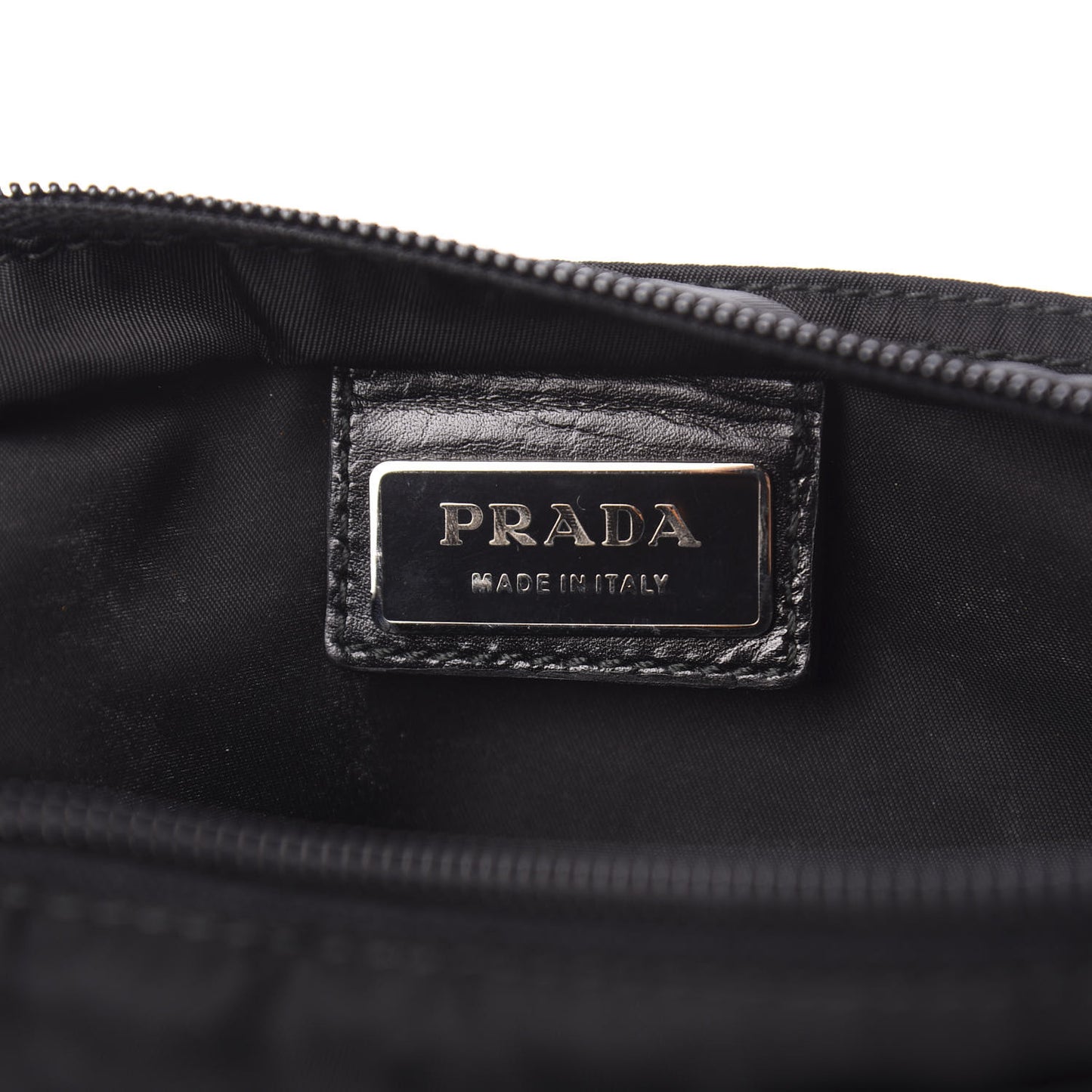 Nylon Flat Messenger Bag Black