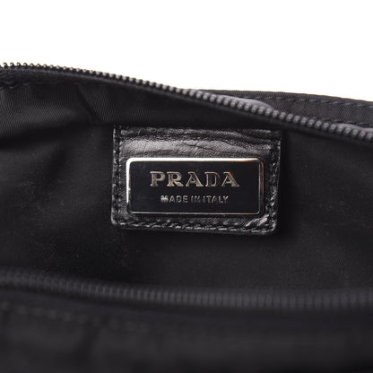 Prada Nylon Flat Messenger Bag Black 6 of 10