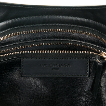 Balenciaga Snakeskin Calfskin Classic Silver Hardware City Bleu Black 7 of 9