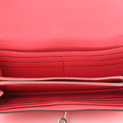 Hermes Chevre Mysore Kelly Longue Wallet Rose Lipstick 5 of 16