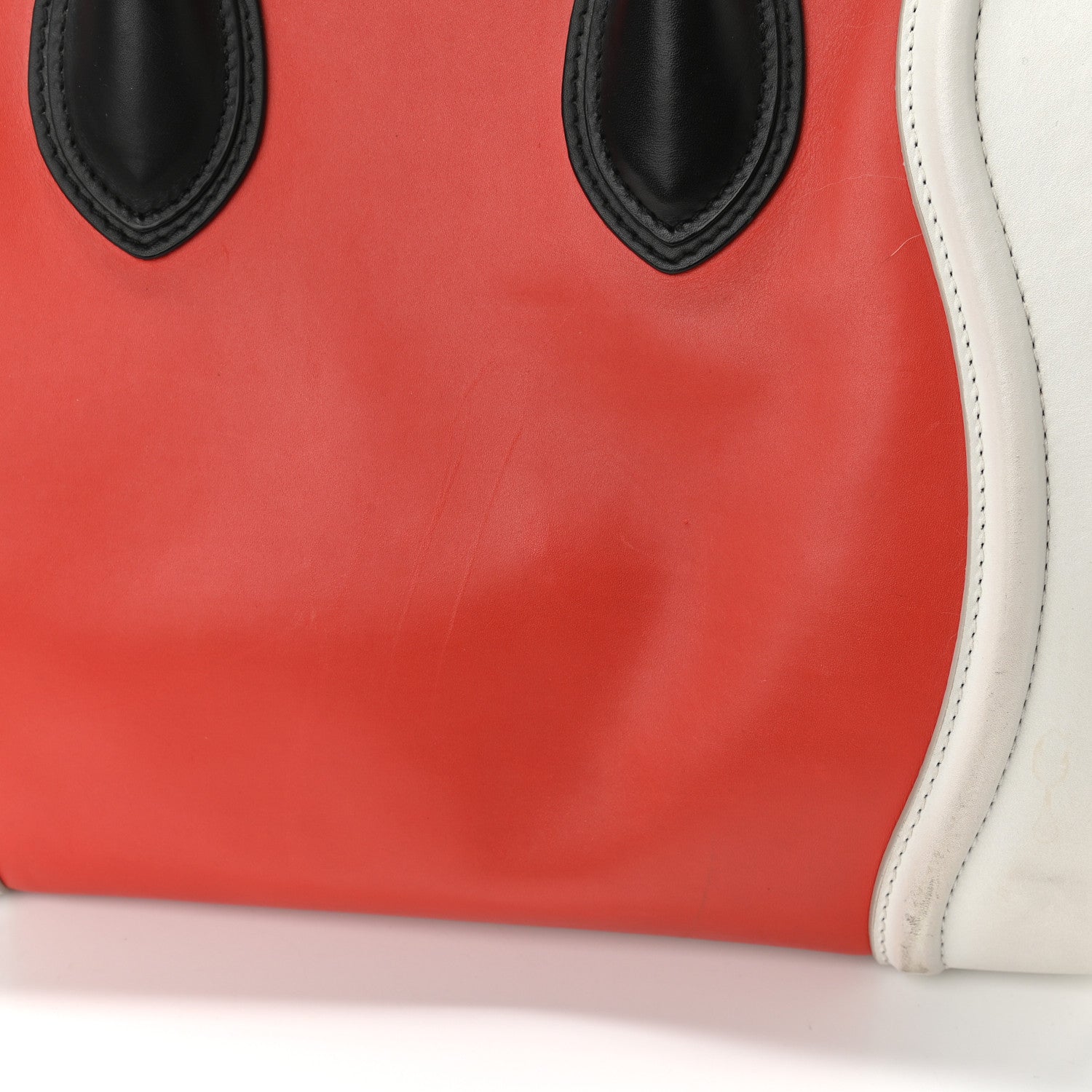 Celine Smooth Calfskin Mini Tri-Color Luggage Vermillion 16 of 17