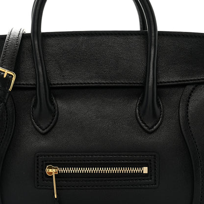 Celine Supple Shiny Lambskin Little New Luggage Black 7 of 9