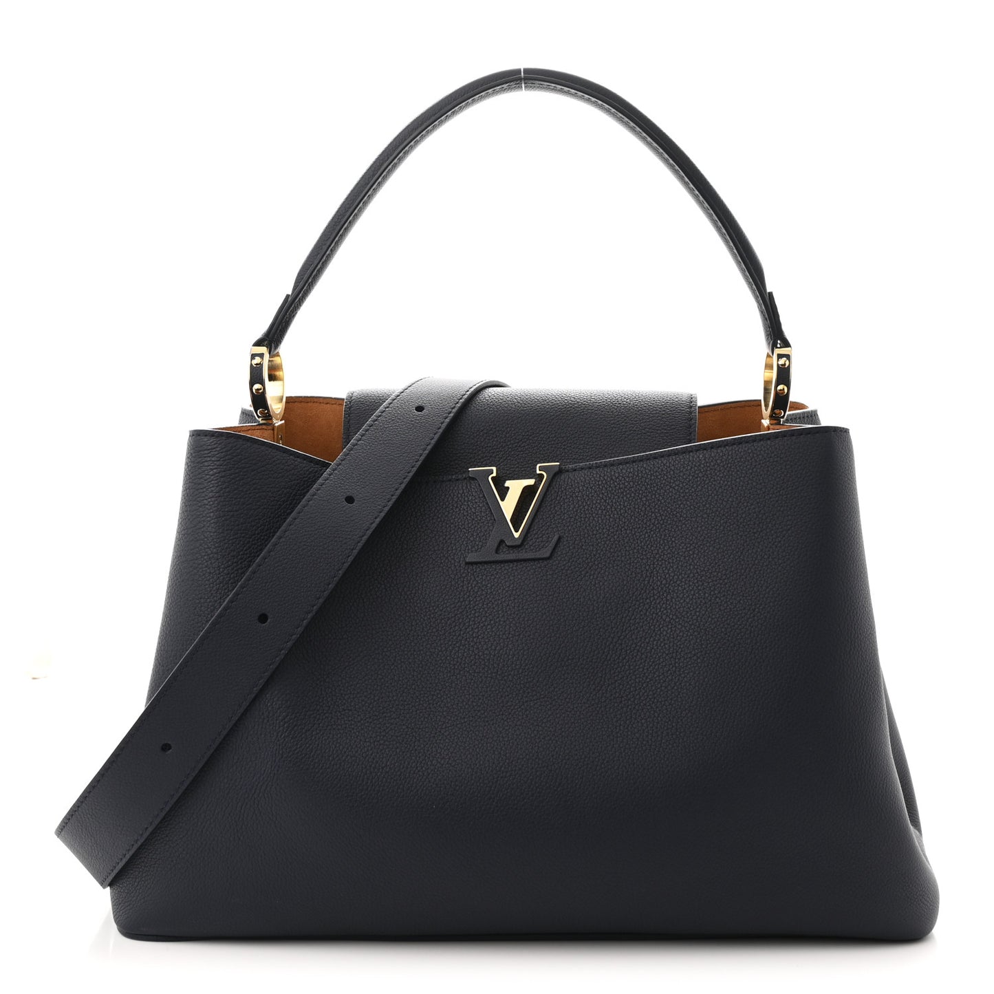 Taurillon Capucines MM Indigo