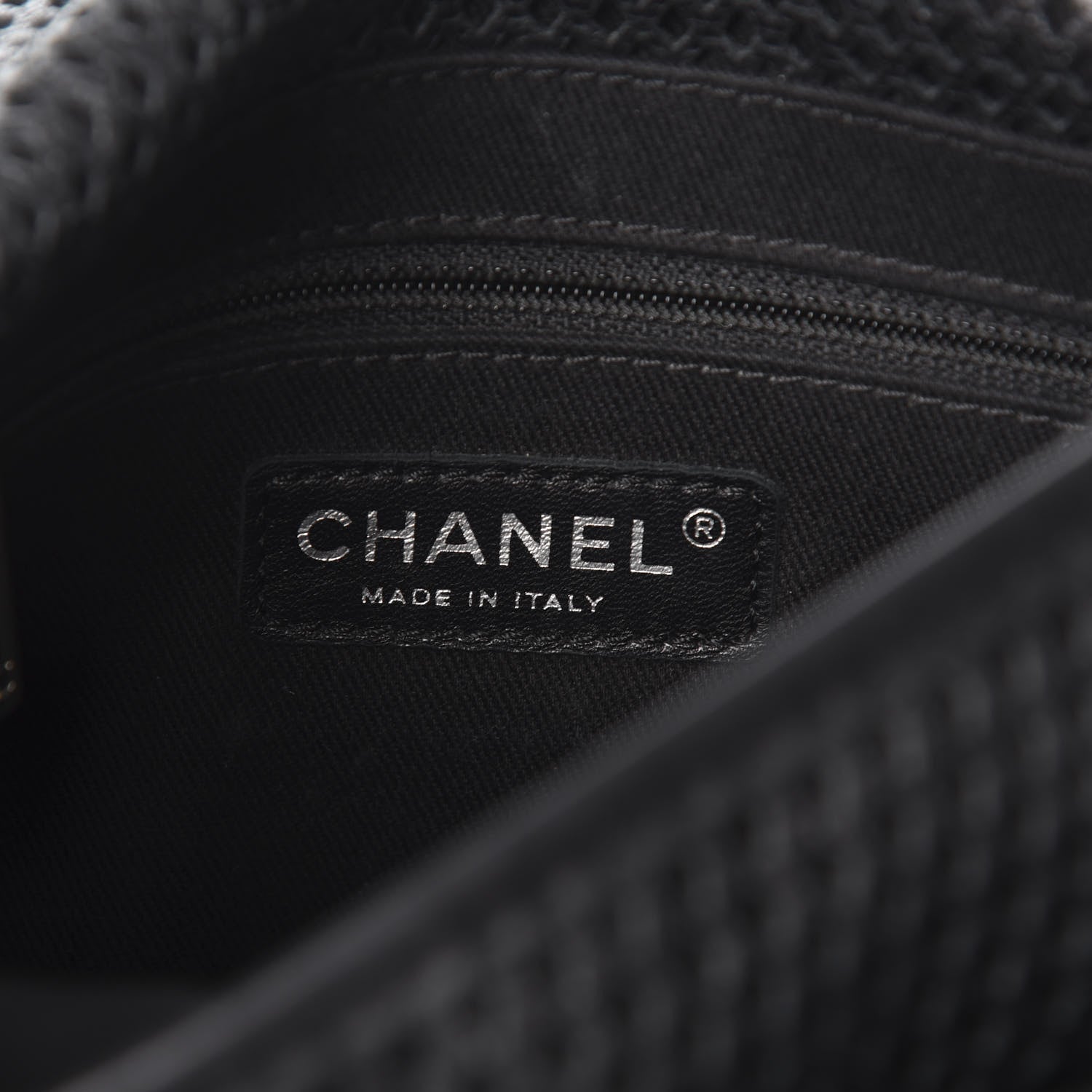 Chanel Metallic Perforated Calfskin Small Up In The Air Flap Black 9 of 18
