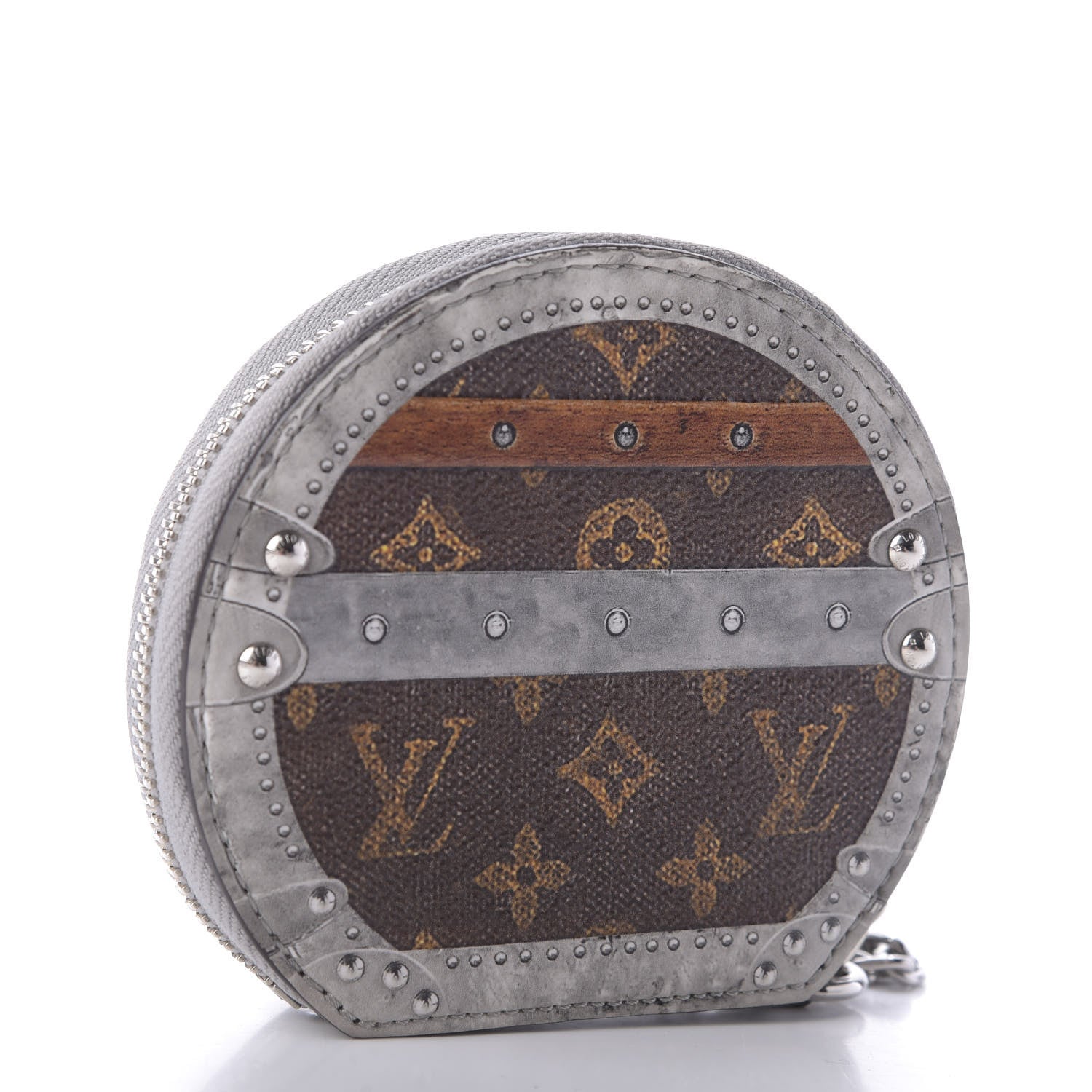 Louis Vuitton Transformed Monogram Time Trunks Micro Boite Chapeau Coin Purse Marron 3 of 6