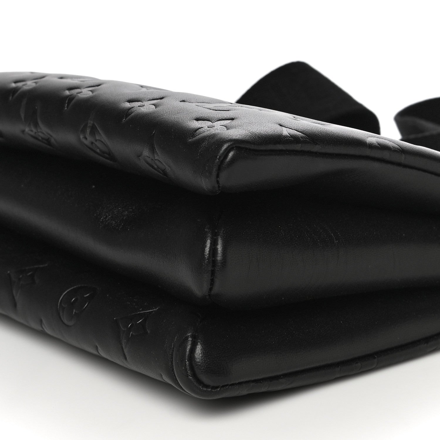Louis Vuitton Lambskin Embossed Monogram Coussin PM Black 9 of 15