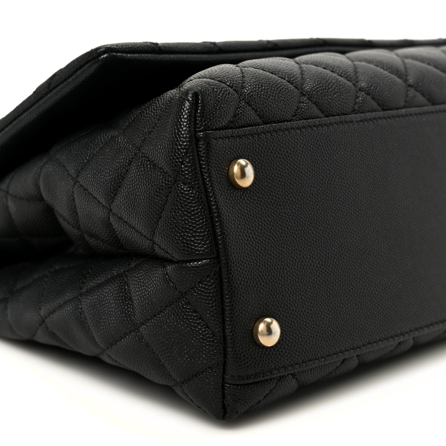 Chanel Caviar Quilted Small Coco Handle Flap Black 10 of 11