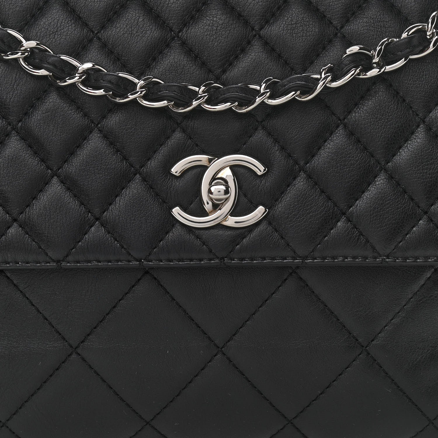 Chanel Calfskin Quilted In The Business Flap Bag Black 8 of 11