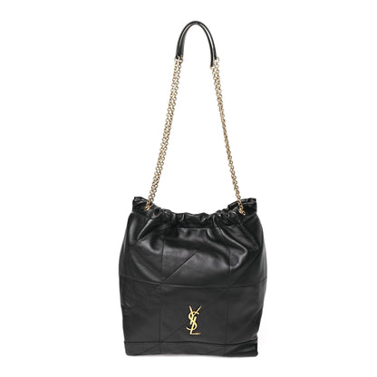 Saint Laurent Lambskin Matelasse Monogram Medium Jamie 4.3 Pochon Black 1 of 12