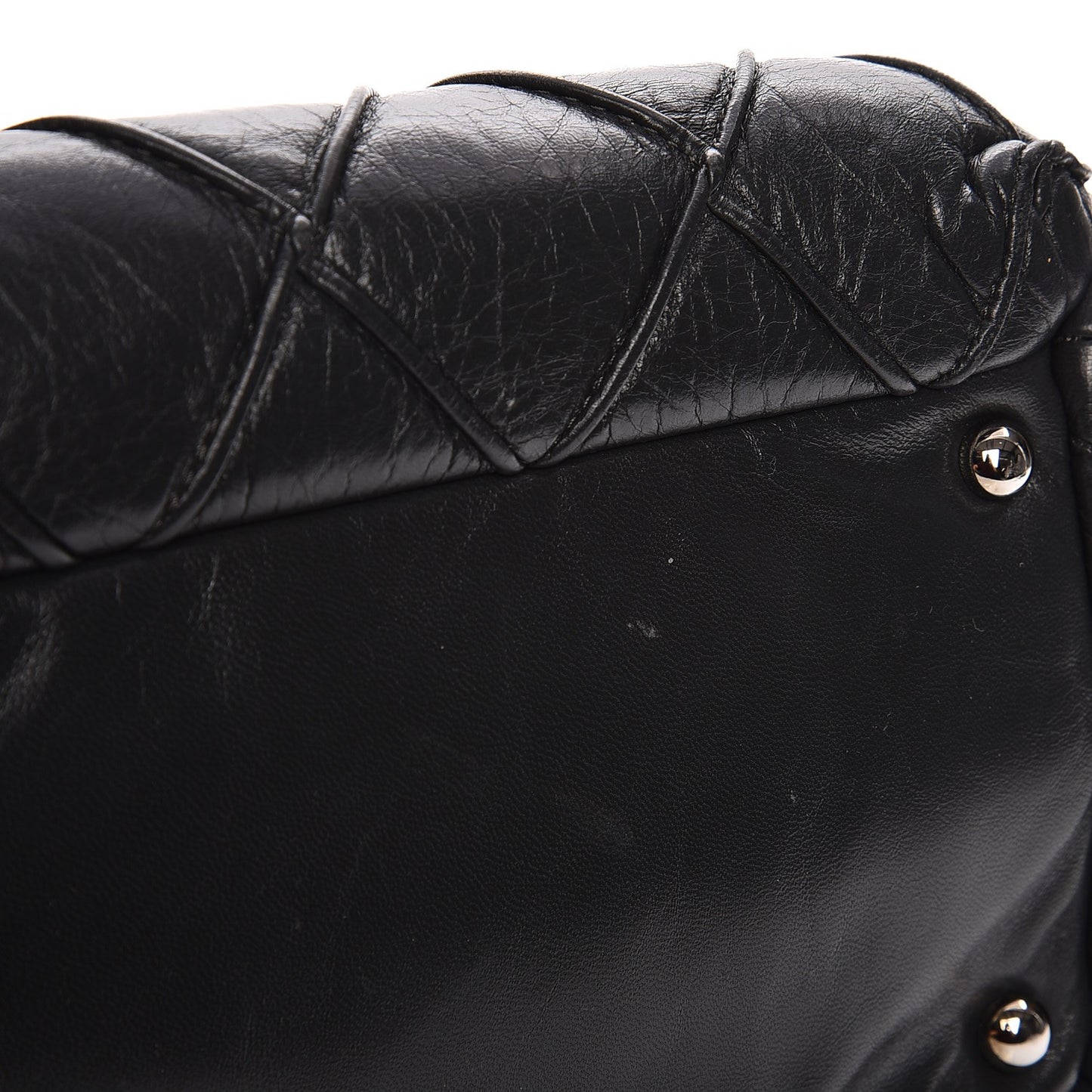 Lambskin Accordion Shoulder Bag Grey
