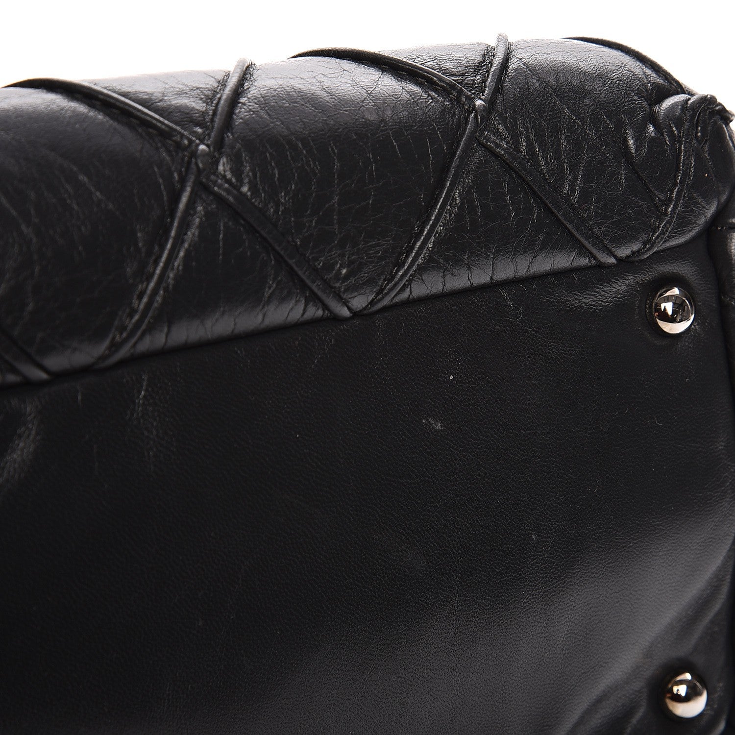 Chanel Lambskin Accordion Shoulder Bag Grey 8 of 8