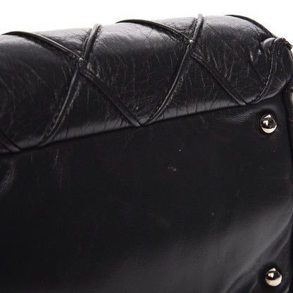 Chanel Lambskin Accordion Shoulder Bag Grey 8 of 8