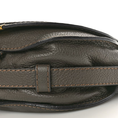 Chloe Grained Calfskin Small Marcie Saddle Bag Brown 9 of 12